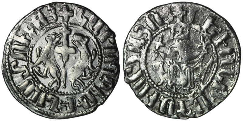 ARMENIA. Cilician Armenia. Levon I (AD 1198-1219)
AR Tram (22mm, 2,76g)
