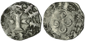 FRANCE. Provincial. Melgueil. Uncertain Count or Bishop (12th-13th centuries).
AR Obol (18mm, 1,26g)