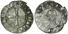 Crusaders. Antioch. Bohémond III (1163-1201 AD)
AR Denier (16mm, 0,77g)