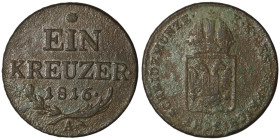 Austria
1 Kreuzer 1816 (26mm, 8,03g)