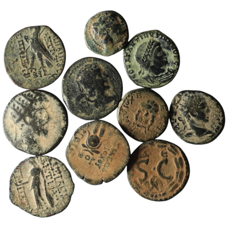 10 pieces mixed coins / SOLD AS SEEN, NO RETURN!

Artificial sandpatina