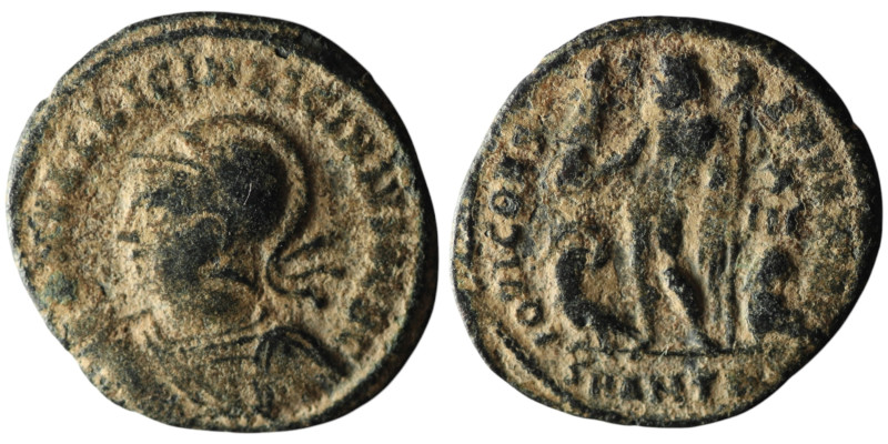 Licinius II, Caesar (AD 317-324). Antioch
AE Follis (21mm, 2,39g)

Natural sandp...