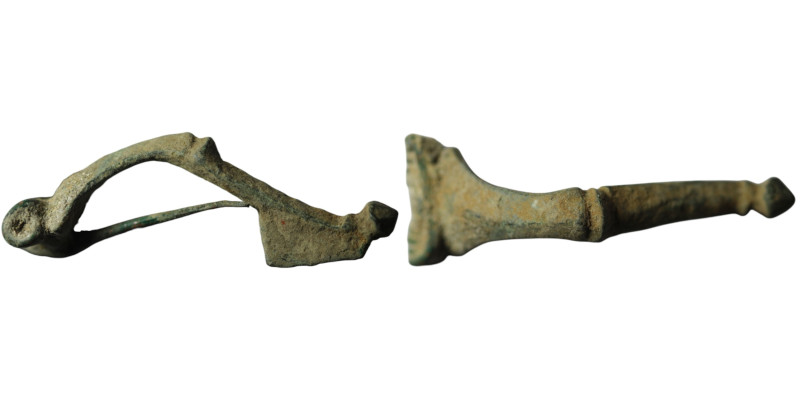Roman bronze fibula. (circa 1st-3rd centuries AD)
(50mm, 10,86g)