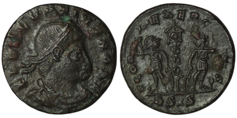 Delmatius (AD 334-335). Siscia
AE Follis (16mm, 1,61g)
