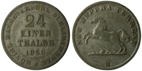 GERMANY. Kingdom of Hannover, Georg V (1851-1866)
1/24 Thaler 1856 (17mm, 1,92g)