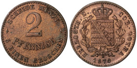 GERMANY. Georg II (1866-1914)
2 Pfennig 1870 (19mm, 2,88g)