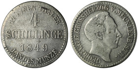 GERMANY. Georg (1816-1860)
4 Schilling 1849 (20mm, 2,86g)