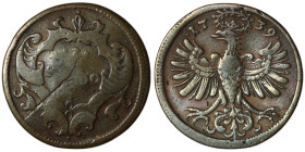 Haus Habsburg - Österreich. Graz Karl VI (1711-1740)
1/2 Soldo 1739 (21mm, 2,50g)