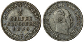 GERMANY. Prussia. Wilhelm I (1861-1888)
1/2 Groschen 1868 (15mm, 1,06g)