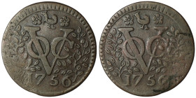 NETHERLANDS EAST INDIES. (1602-1799)
Duit 1756 (20mm, 2,32g)