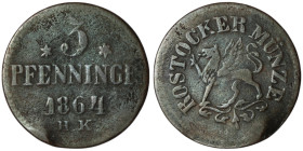 GERMANY.
3 Pfennig 1864 (20mm, 2,49g)