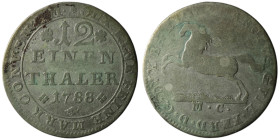 GERMANY. Braunschweig-Wolfenbüttel. Karl Wilhelm Ferdinand (AD 1780-1806).
1/12 Thaler 1788 (22mm, 3,05g)