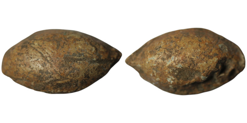 Greek PB Sling Bullet. Circa 4th-1st century BC
(33mm, 38,77g)