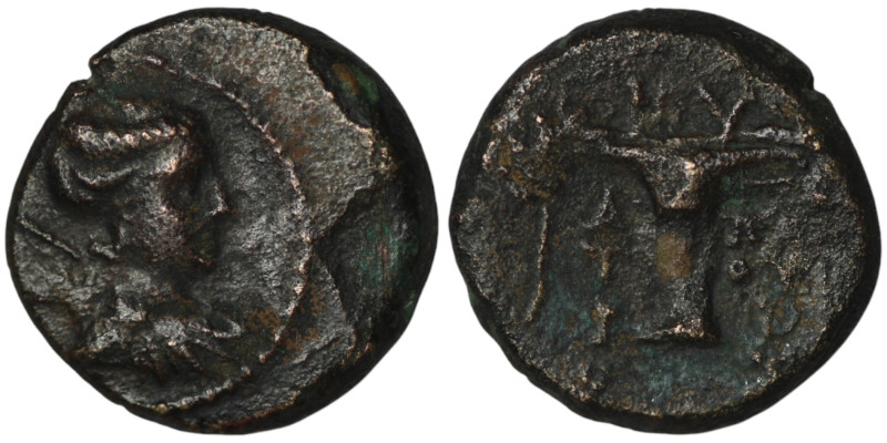 AEOLIS. Kyme. (2nd-1st centuries BC)
AE Bronze (17mm, 3,63g)