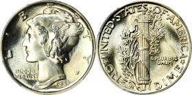 1937-S Mercury Dime. MS-67+ FB (PCGS). CAC.Splendid satin-white surfaces are aglow with full mint luster. The strike is razor sharp from the rims to t...