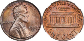 1969-S Lincoln Cent. FS-101. Doubled Die Obverse. MS-63 BN (NGC). CMQ.A lovely and nicely preserved example of this iconic 20th century rarity. The su...