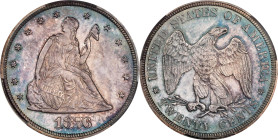 1876 Twenty-Cent Piece. Proof-66 (CACG).A warm steel and pewter-gray patina greets the viewer from both sides of this richly original specimen. Direct...