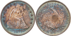 1877-S Liberty Seated Quarter. MS-67 (PCGS). CAC. CMQ.Offered is a truly breathtaking coin that ranks near the pinnacle of Condition Census for the 18...