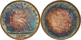 1887 Liberty Seated Half Dollar. Proof-67+ (PCGS). CAC. CMQ.An awe-inspiring late date Proof Liberty Seated half dollar that combines undeniable condi...