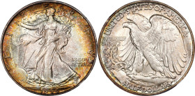 1944-S Walking Liberty Half Dollar. MS-67 (NGC).An outstanding example of this conditionally challenged issue. The strike is superior for a San Franci...