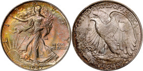 1947 Walking Liberty Half Dollar. MS-67+ (PCGS). CAC. CMQ-X.A lovely example of both the type and issue, with wonderfully original toning. The obverse...