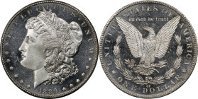 1889-CC Morgan Silver Dollar. MS-64 DMPL (PCGS). CAC. CMQ.Offered is a highly desirable Choice Mint State example of this legendary key date Morgan do...