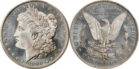 1890-O Morgan Silver Dollar. Morgan. MS-66 PL (PCGS).Dusted with the lightest silvery tinting, this lovely coin delivers an uncommon degree of field t...