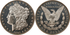 1895 Morgan Silver Dollar. Proof-63 (PCGS). CMQ.A bright and flashy piece that sports virtually untoned surfaces. Both sides are nicely reflective in ...