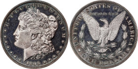 1895 Morgan Silver Dollar. Proof-62 (PCGS). CMQ.A noteworthy additional offering for this fabled Proof-only Morgan dollar issue, and this is a lovely ...