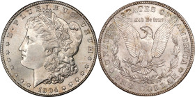 1904-S Morgan Silver Dollar. MS-66 (PCGS).Here is a simply outstanding example of this scarce, conditionally challenging Morgan dollar from the final ...