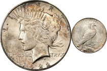 1922-S Peace Silver Dollar. MS-66 (PCGS). CMQ.Remarkable quality and eye appeal in an example of this often poorly produced and/or noticeably abraded ...