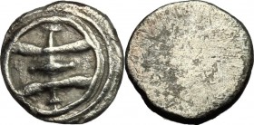 Etruria, Populonia. AR Unit, 4th century BC. Vecchi EC I, 19 (unrecorded die). HN Italy 126. HGC 102. 0.72 g.  10 mm.