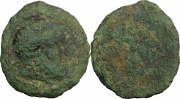 Etruria, Populonia. AE 100 Centesimae, 4th century BC. Vecchi EC I, 1-7 (O1/R1, Uncertain Central Etruria, HN Italy 76, HGC 158. 31.3 g.  38 mm.