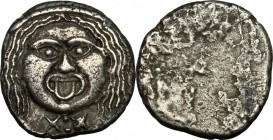 Etruria, Populonia. AR 20-Asses, 3rd century BC. Vecchi EC I, 49.1-9 (O14), HN Italy 150, HGC 104. 8.21 g.  21.5 mm.