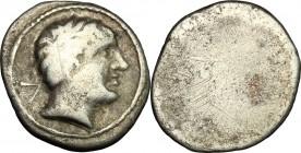 Etruria, Populonia. AR 5-Asses, 3rd century BC. Vecchi EC I, 90.16-21 (O4), HN Italy 170, HGC 133 . 1.35 g.  14 mm.