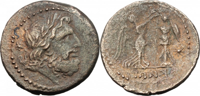 Greek Italy. Central and Southern Campania, Capua. AE Uncia, c. 216-211 BC. D/ L...