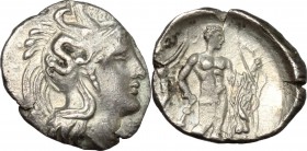 Southern Lucania, Heraclea. AR Diobol, c. 340-330 BC. HN Italy 1381. SNG ANS 70. SNG Cop. 1130. 0.91 g.  12 mm.