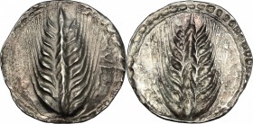Southern Lucania, Metapontum. AR Stater, c. 540-510 BC. HN Italy 1467. Cf. Noe 54 var. 7.21 g.  29.5 mm.