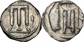 Bruttium, Kroton. AR Stater, 480-430 BC. HN Italy 2102. SNG ANS 276. 7.8 g.  20.5 mm.