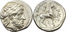 Kings of Macedon.  Philip II (359-336 BC).. AR Tetradrachm. In the name and types of Philip II.  Amphipolis mint. Struck under Philip III and Kassande...