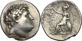 Kings of Pergamon.  Attalos I (241-197 BC).. AR Tetradrachm, in the name of Philetairos. Pergamon mint, c. 241-235 BC. SNG von Aulock 1359. 16.33 g.  ...