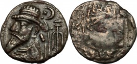 Kings of Elymais.  Uncertain early Arsakid king.. BI Tetradrachm, uncertain mint, late 1st century BC-early 2nd century AD. Cf. van't Haaff Type 10.3....