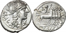 L. Antestius Gragulus.. AR Denarius, 136 BC. Cr. 238/1. B. 9. 4.1 g.  20.2 mm.
