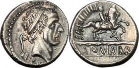 L. Marcius Philippus. . AR Denarius, 56 BC. Cr. 425/1 B. 28. 3.99 g.  17 mm.