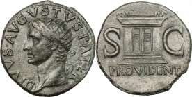 Augustus (27 BC-14 AD).. AE As, Rome mint, struck under Tiberius. RIC (Tib.) 81. 11.28 g.  27.5 mm.