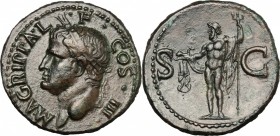 Agrippa (died 12 BC).. AE As, struck under Caligula (37-41). RIC (Cal.) 58. 10.71 g.  29 mm.