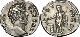Aelius (Caesar 136-138).. AR Denarius, 137 AD. RIC (Hadr.) 434. C. 54. 3.35 g.  17.5 mm.
