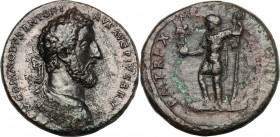 Commodus (177-192).. AE Medallion, Rome mint, 184-185 AD. Gnecchi II,83. Banti 276. 54.26 g.  37 mm.