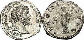 Septimius Severus (193-211).. AR Denarius, 198-200 AD. RIC 122 c. C. 21. 2.86 g.  18 mm.