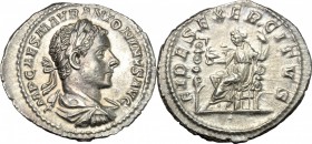 Elagabalus (218-222).. AR Denarius, Rome mint. RIC 71. C. 32. 2.36 g.  20 mm.